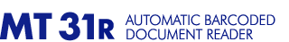 MT31r ULTRA FAST LASER BARCODED DOCUMENT READER MT31r ULTRA FAST LASER BARCODED DOCUMENT READER